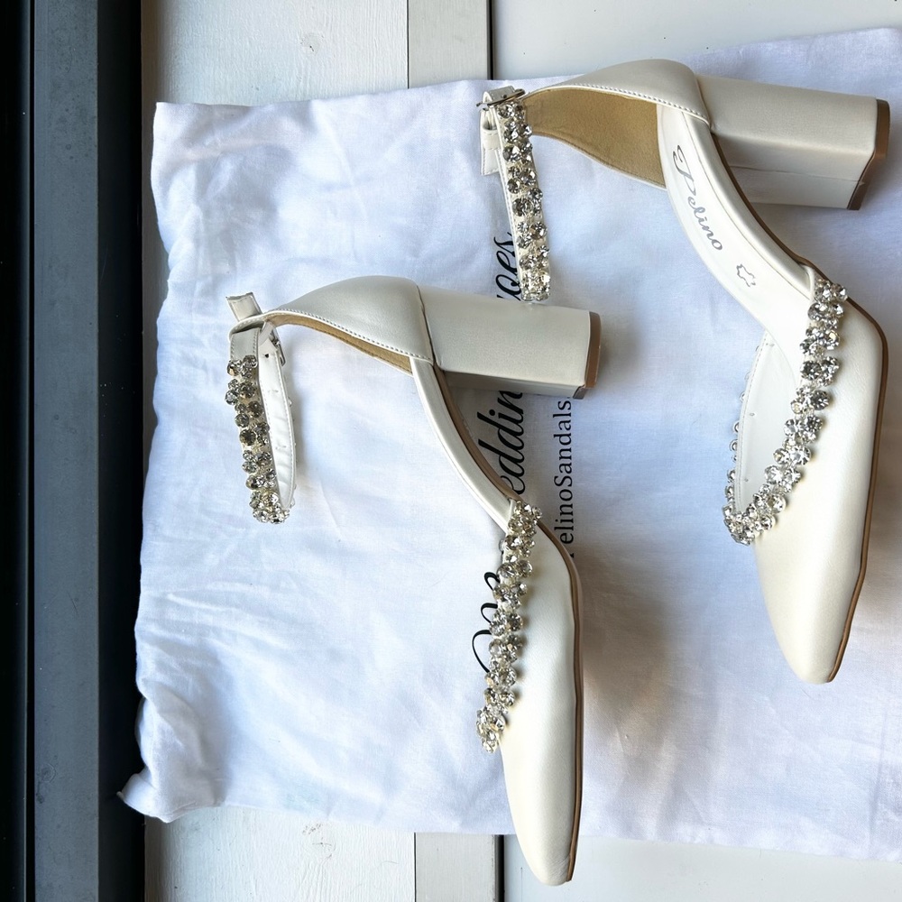 Handmade Block Heels with Rhinestones - Picture 8 of 16